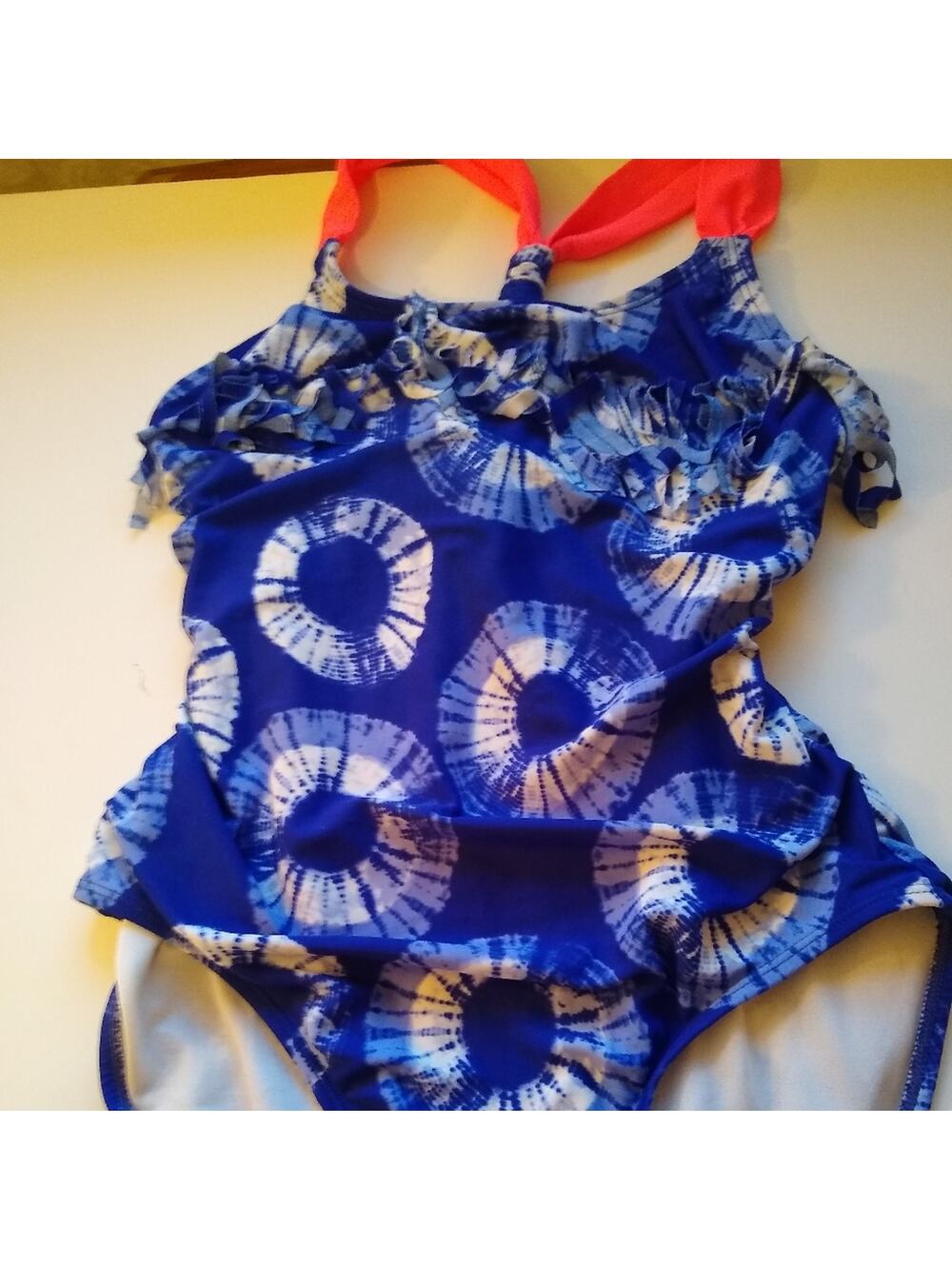 Xhilaration Girls Tie Dye blue swimsuit one piece. XL  Summer Fun